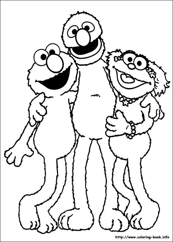 Sesame Street coloring picture